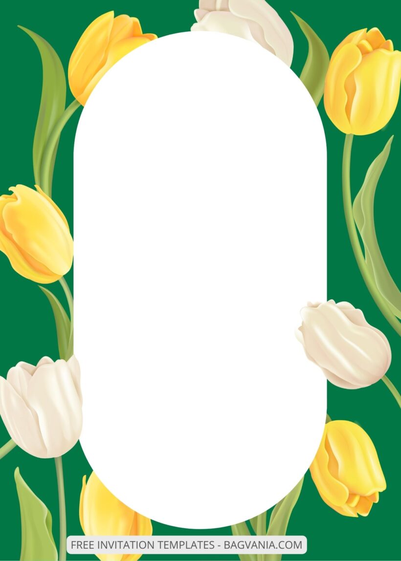 ( Free ) 10+ Blossoming Tulips Canva Wedding Invitation Templates Three