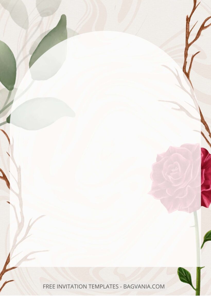 ( Free ) 10+ Fresh Watercolor Floral Canva Wedding Invitation Templates Ten