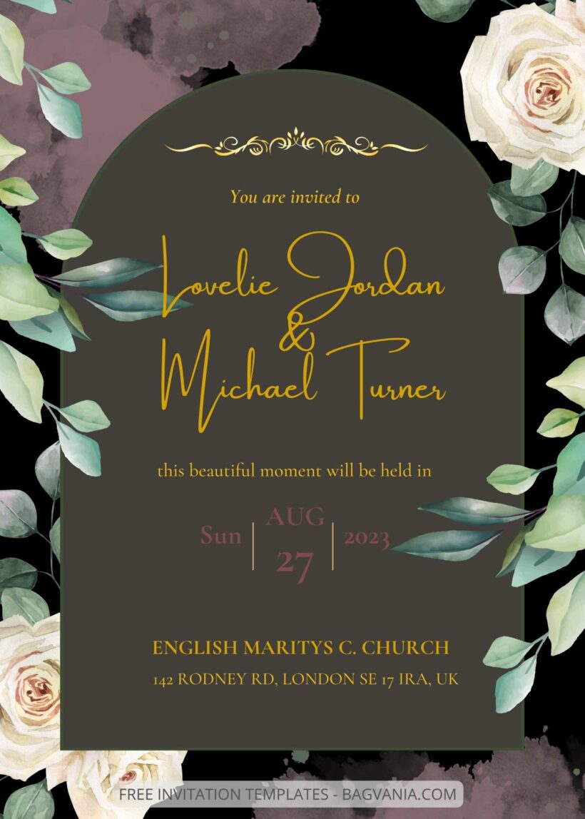 ( Free ) 10+ Lovely Rose Canva Wedding Invitation Templates