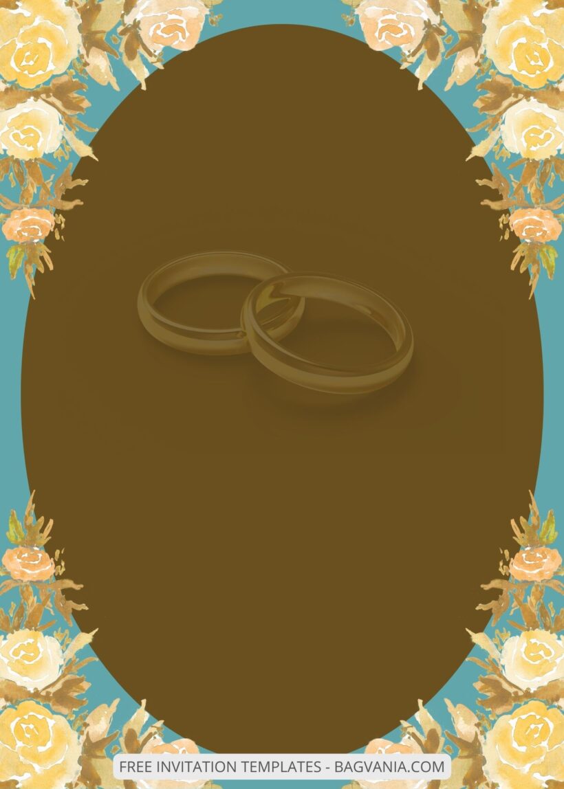 ( Free ) 10+ Yellow Spring Canva Wedding Invitation Templates Two