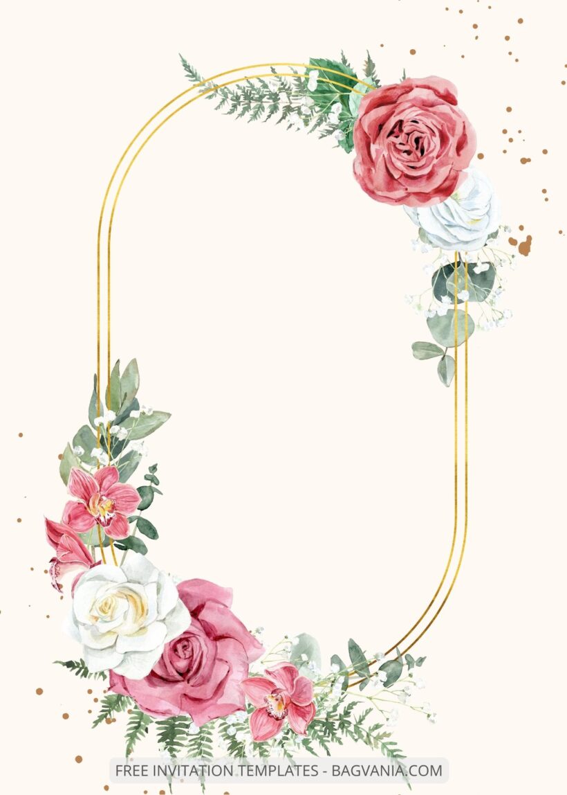 ( Free ) 7+ Happy Bouquet Canva Wedding Invitation Templates Four