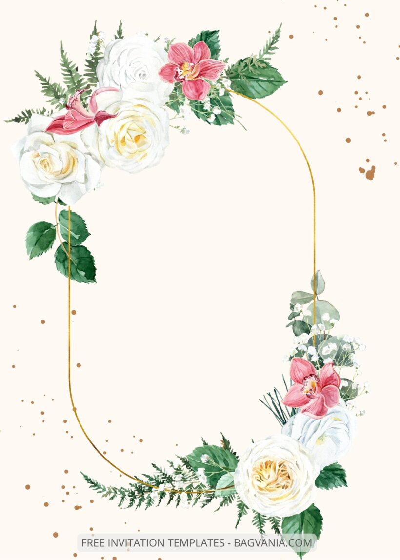 ( Free ) 7+ Happy Bouquet Canva Wedding Invitation Templates Three
