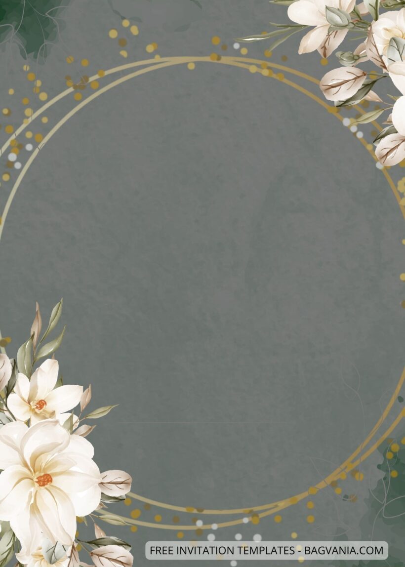 ( Free ) 8+ Elegant Watercolor Floral Canva Wedding Invitation Templates Two