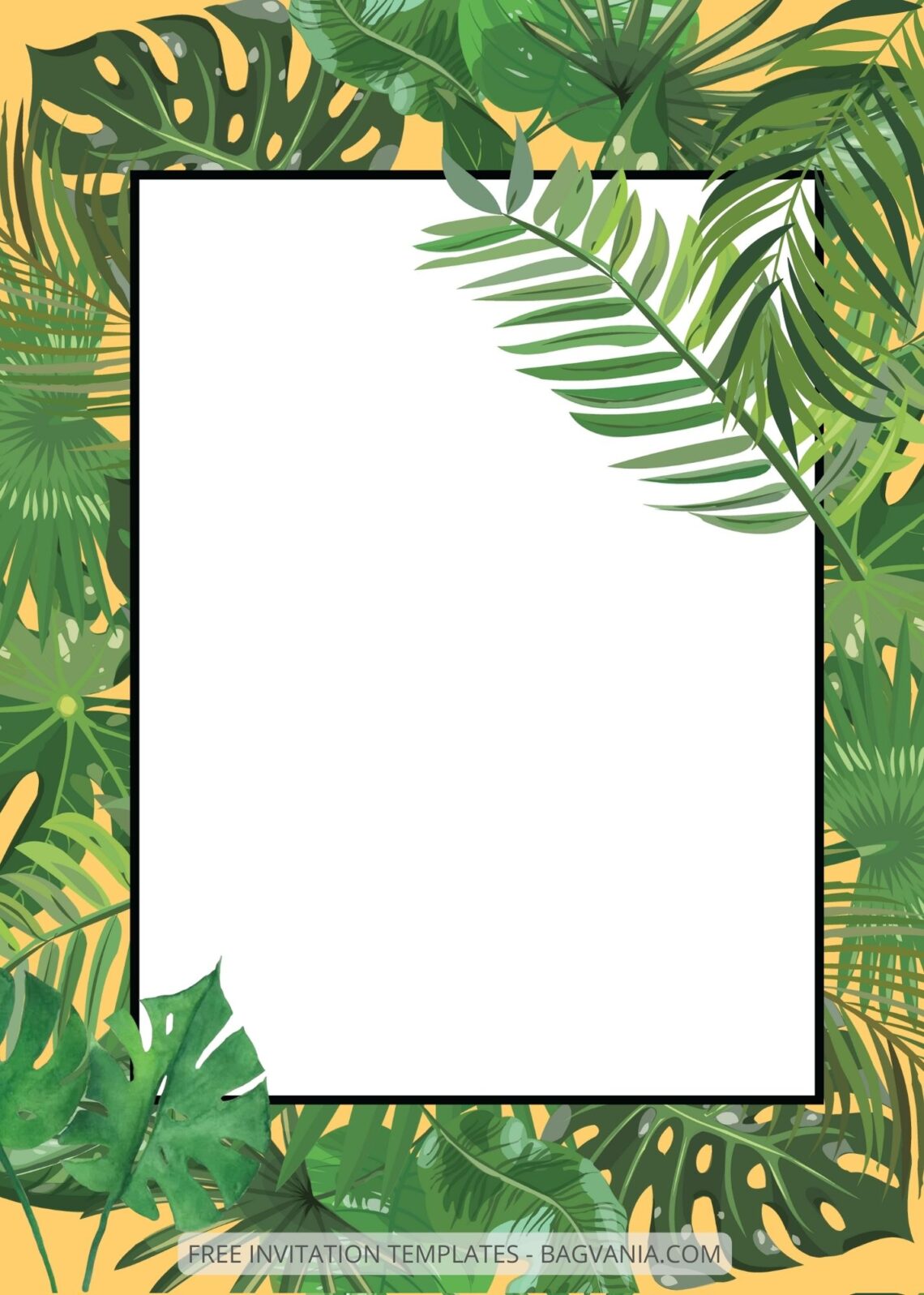 ( Free ) 8+ Tropical Go! Canva Wedding Invitation Templates | FREE ...