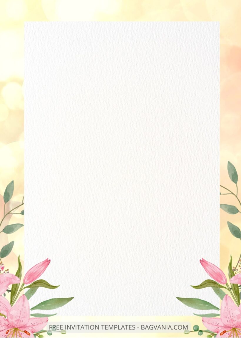 ( Free ) 8+ Watercolor Floral Canva Wedding Invitation Templates Eight
