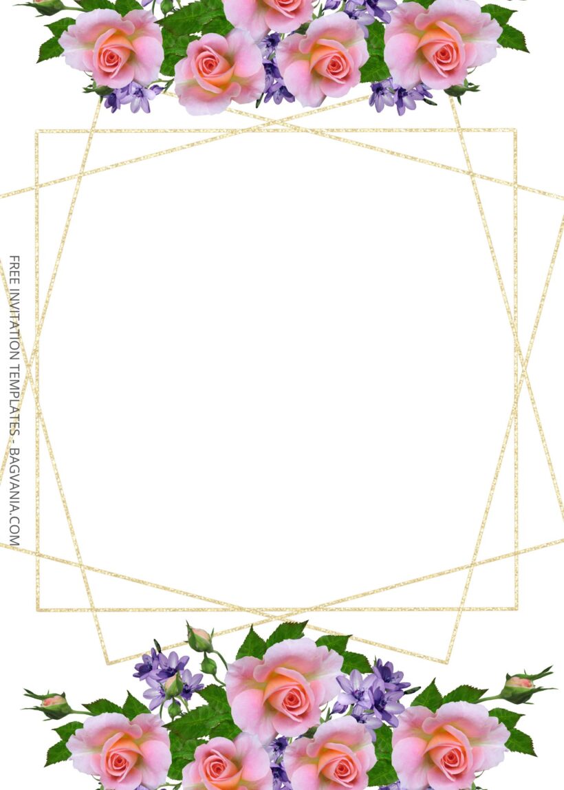 ( Free ) 9+ Bouquet of Flowers Canva Wedding Invitation Templates Four
