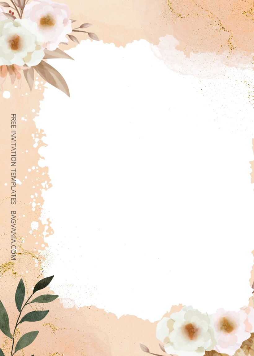 ( Free ) 9+ Rustic Floral Canva Wedding Invitation Templates Seven