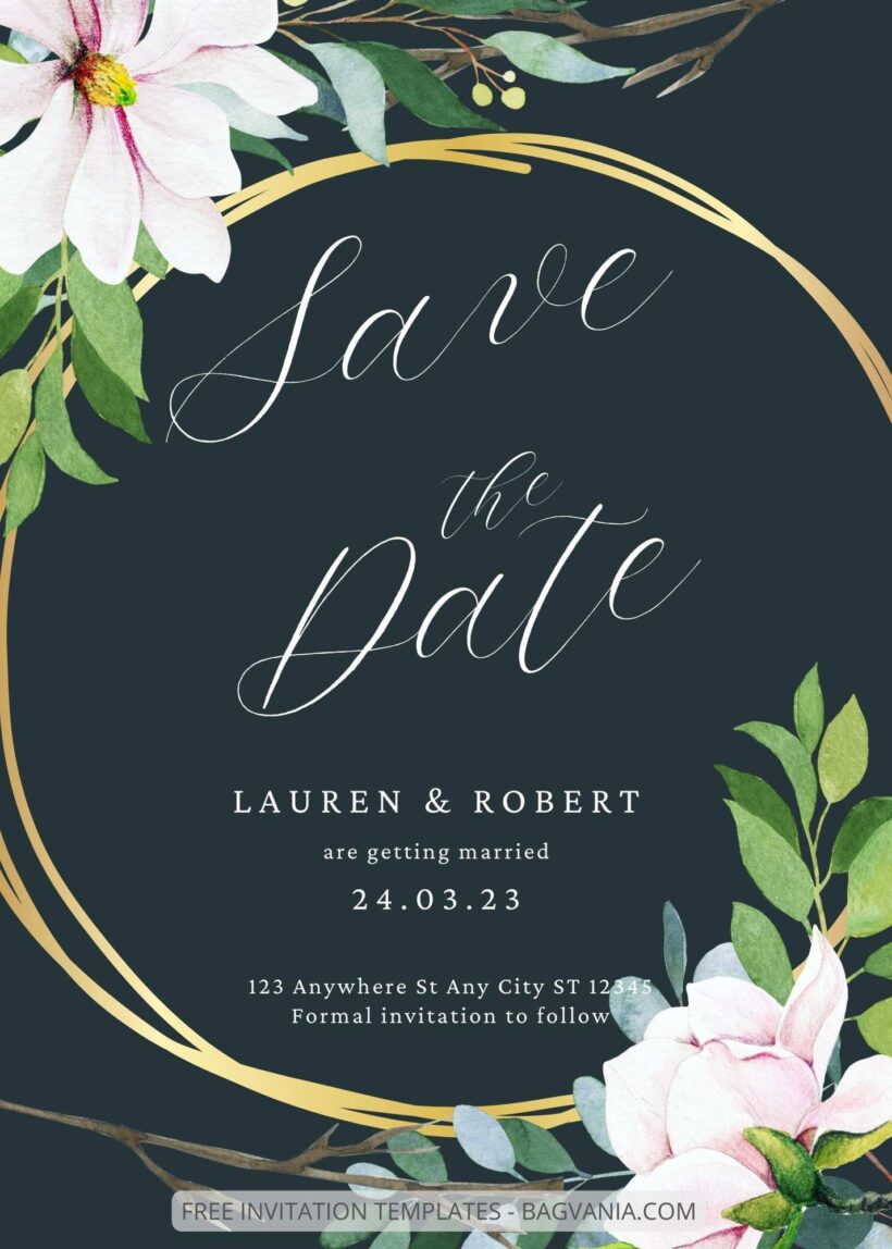 ( Free ) 9+ Save The Date Canva Wedding Invitation Templates