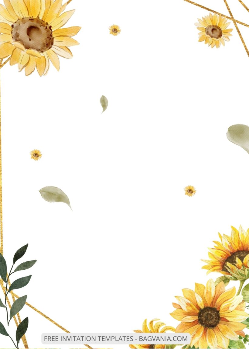 ( Free ) 9+ Sunflower Bloom Canva Wedding Invitation Templates Eight
