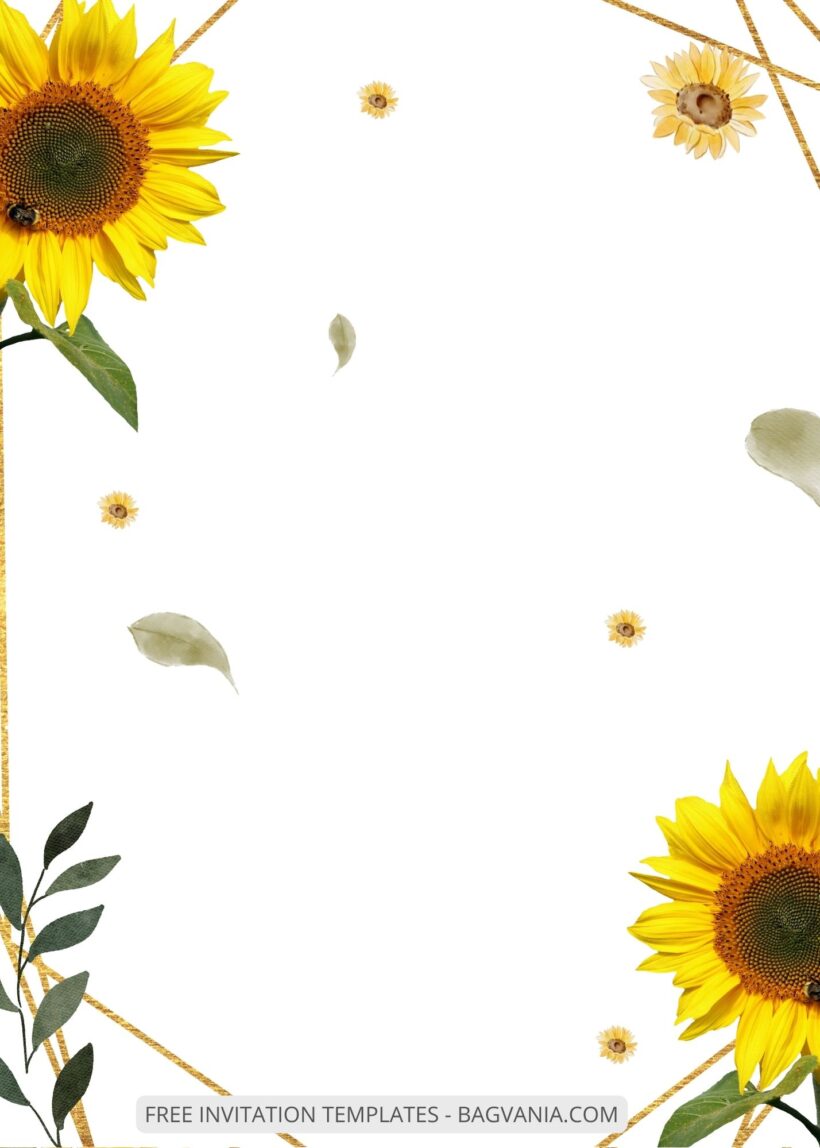 ( Free ) 9+ Sunflower Bloom Canva Wedding Invitation Templates FIve