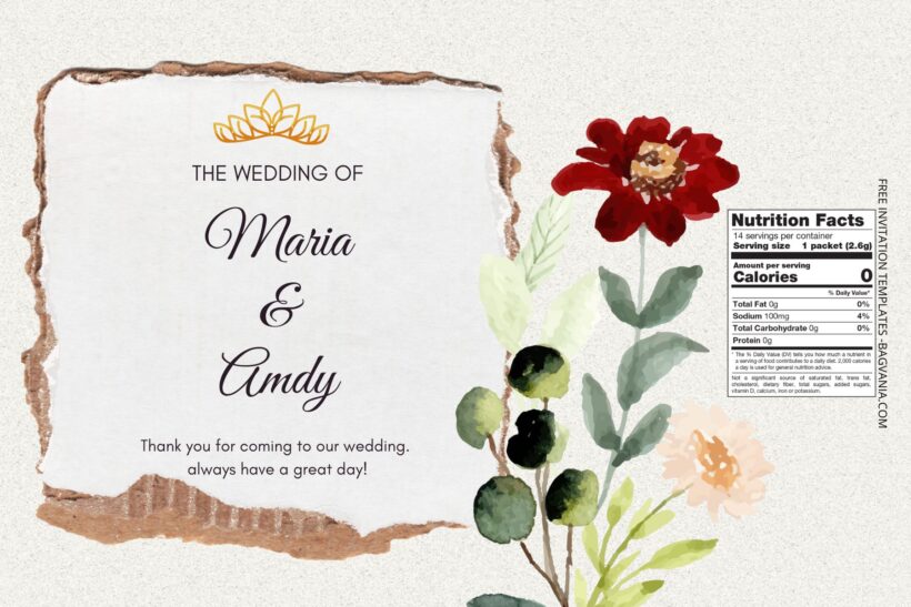 (Free) Meadow Floral Canva Birthday Water Bottle Labels One