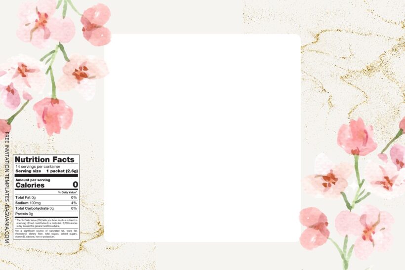 (Free) Pink Floral Canva Birthday Water Bottle Labels Two