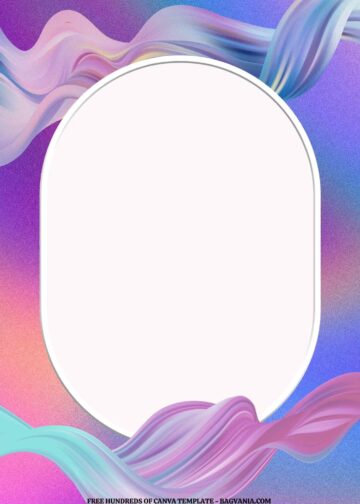 FREE EDITABLE – Pastel Holographic Wave Canva Templates | FREE ...