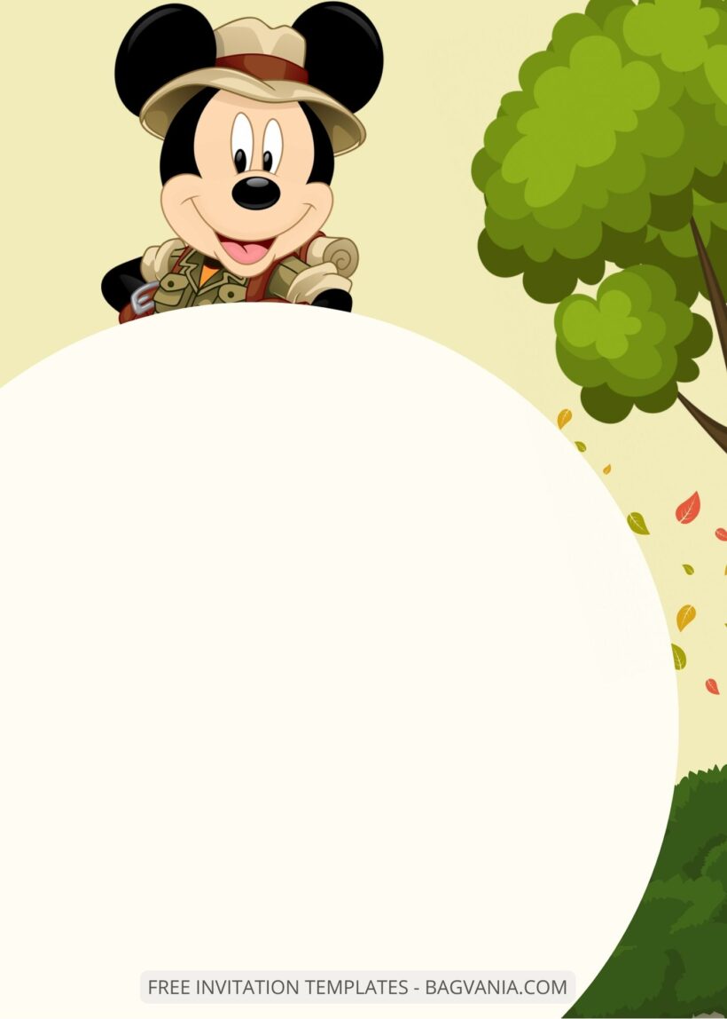 FREE EDITABLE - 10+ Disney Safari Canva Birthday Invitation Templates Five