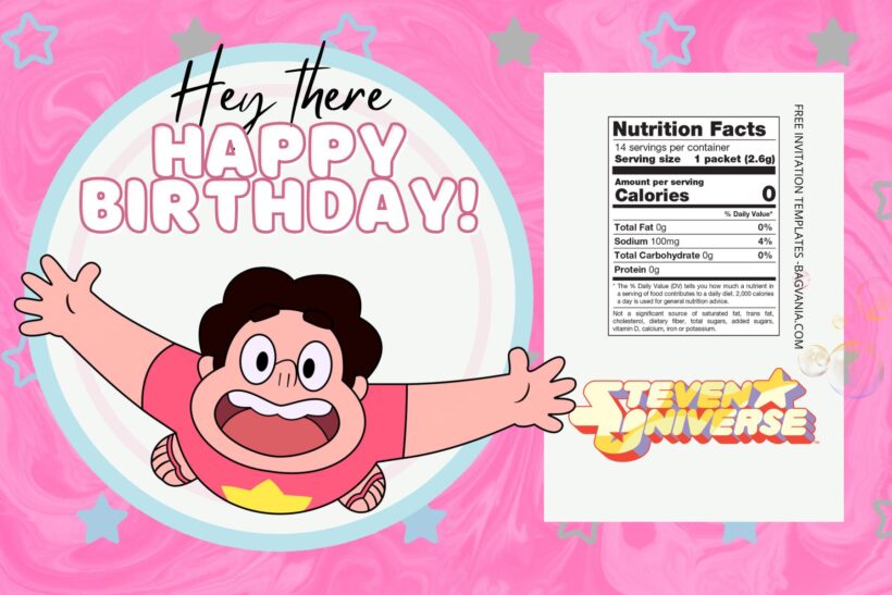 FREE EDITABLE - 10+ Steven Universe Canva Birthday Invitation Templates Eight