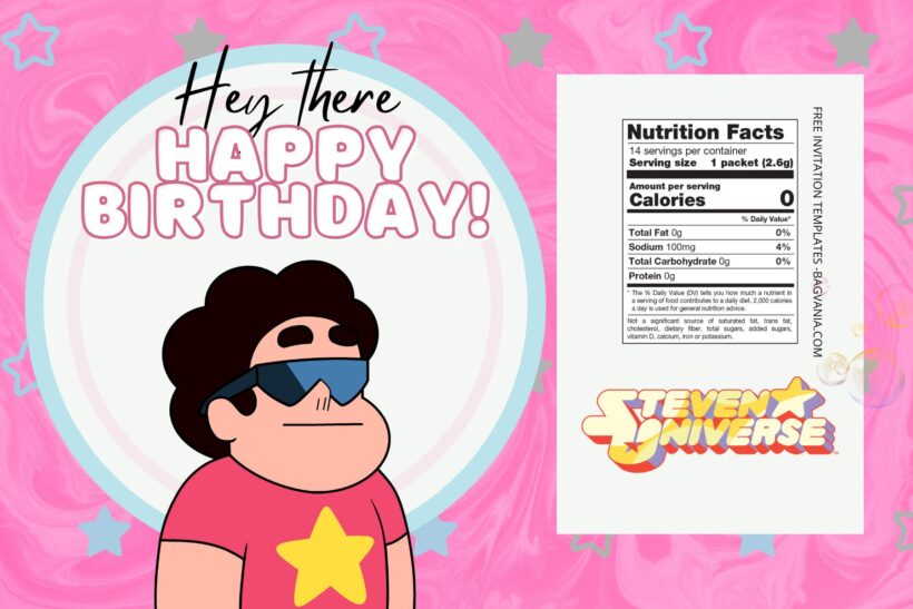 FREE EDITABLE - 10+ Steven Universe Canva Birthday Invitation Templates Nine