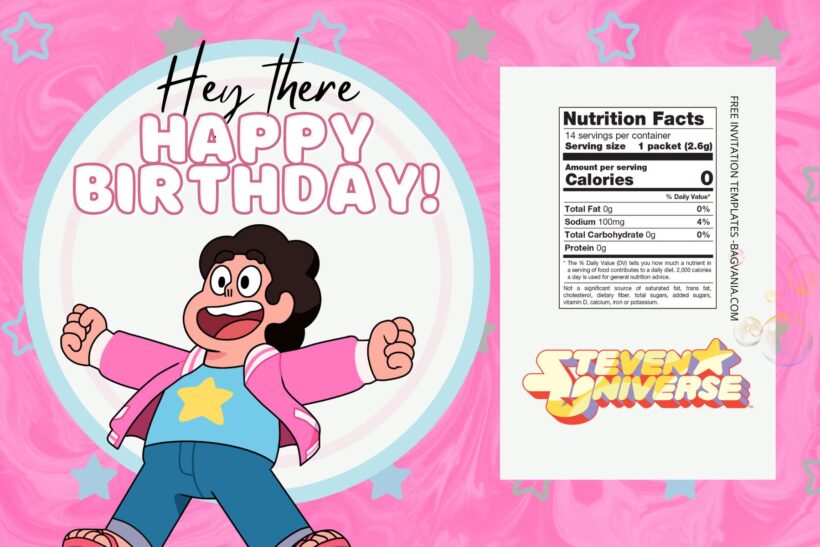 FREE EDITABLE - 10+ Steven Universe Canva Birthday Invitation Templates Ten