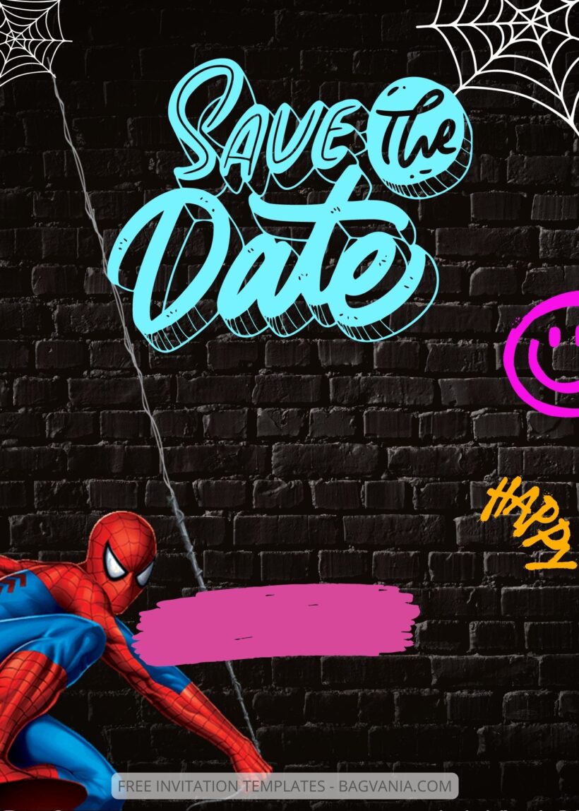 FREE EDITABLE - 11+ Spiderman Canva Birthday Invitation Templates Eight