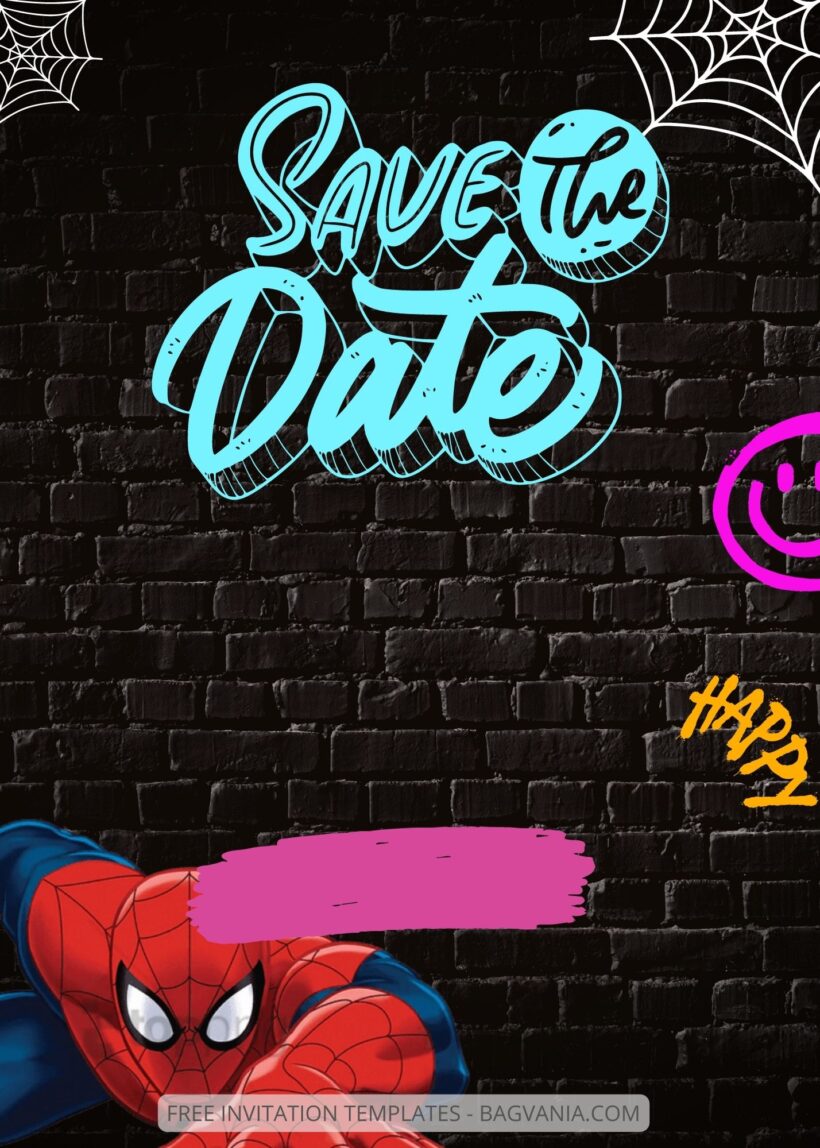 FREE EDITABLE - 11+ Spiderman Canva Birthday Invitation Templates Eleven