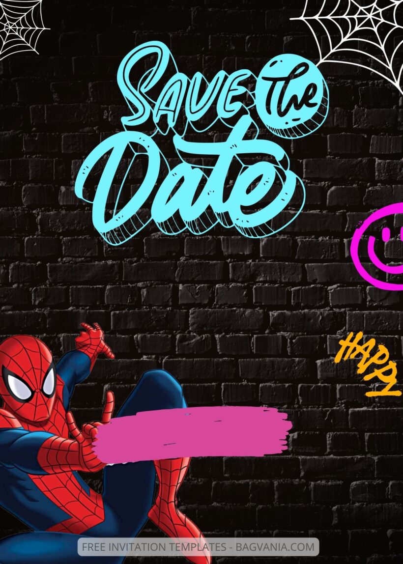 FREE EDITABLE - 11+ Spiderman Canva Birthday Invitation Templates Six