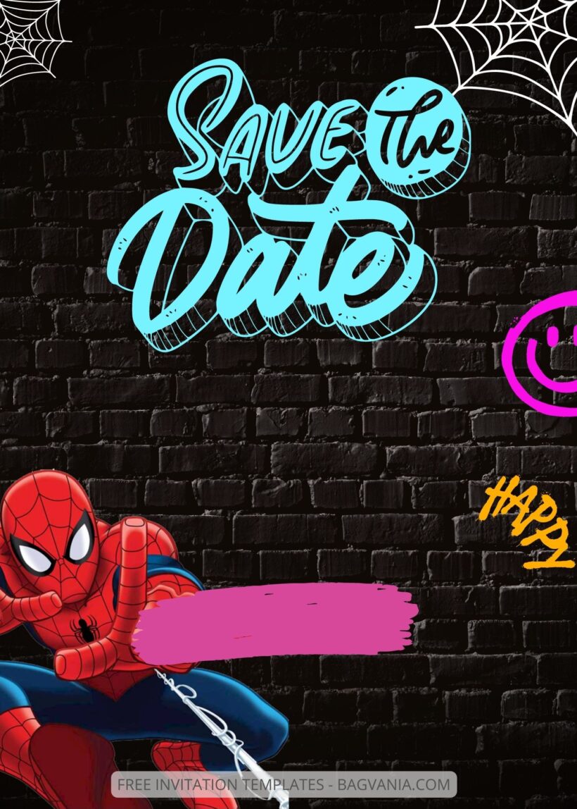 FREE EDITABLE - 11+ Spiderman Canva Birthday Invitation Templates Ten