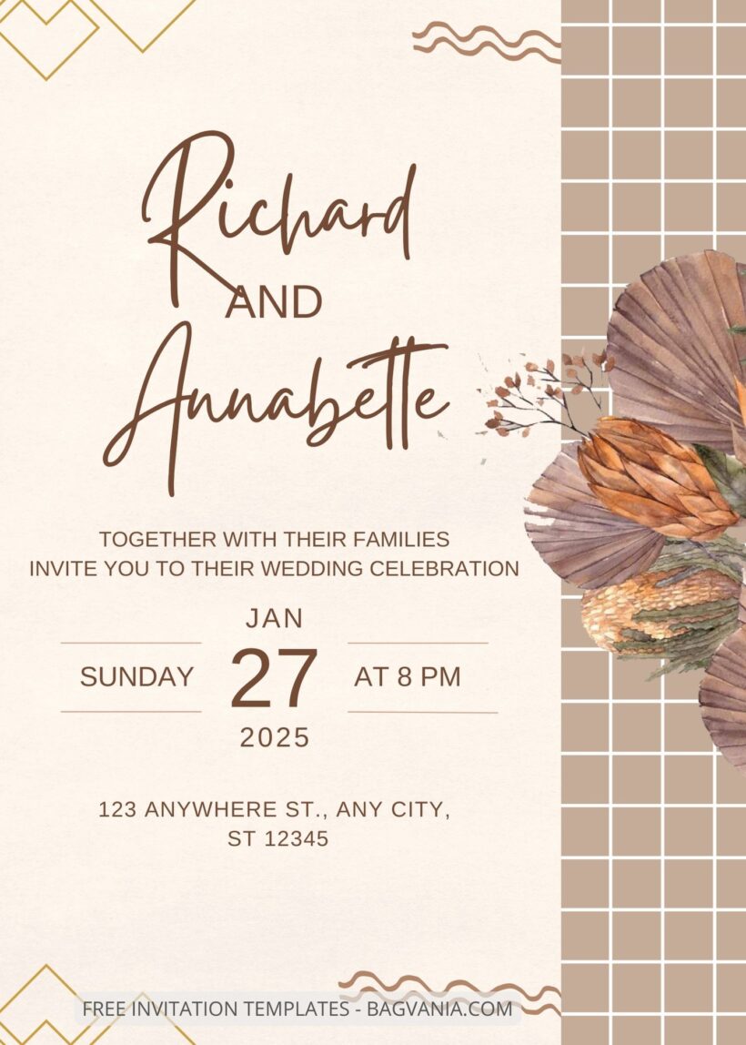 FREE EDITABLE - 7+ Fading Garden Canva Wedding Invitation Templates One