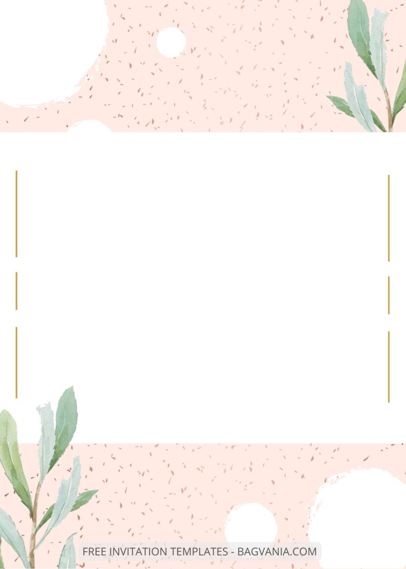 FREE EDITABLE - 7+ Pink Watercolor Floral Canva Wedding Invitation Templates Four