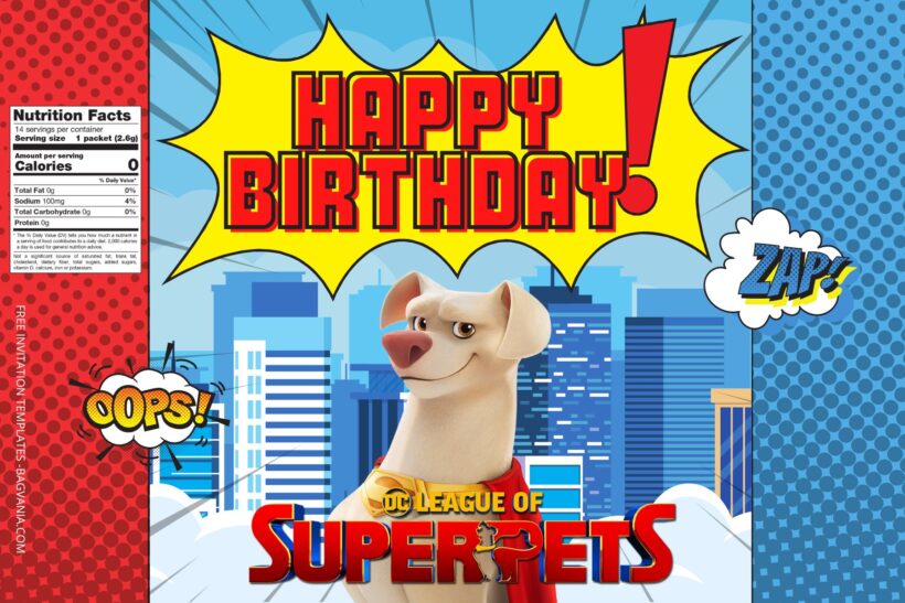 FREE EDITABLE - 7+ Superpets Leagues Canva Birthday Invitation Templates One