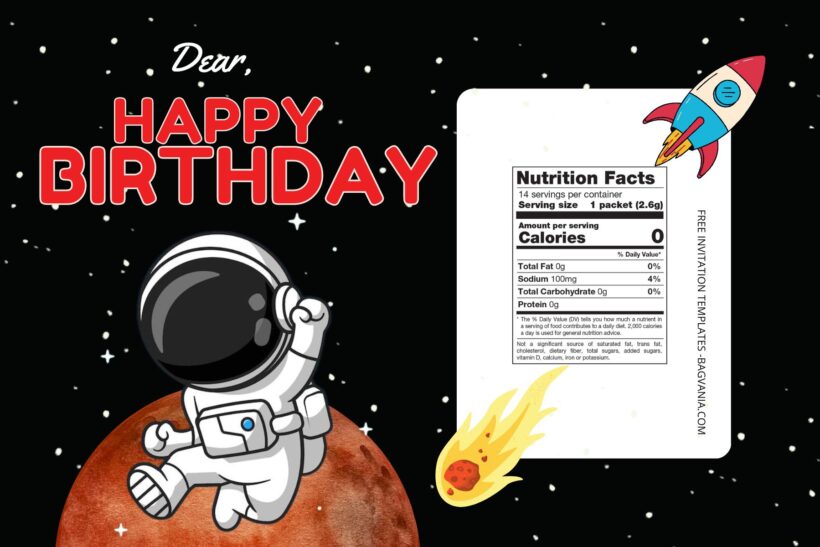FREE EDITABLE - 8+ Astronauts Canva Birthday Invitation Templates One