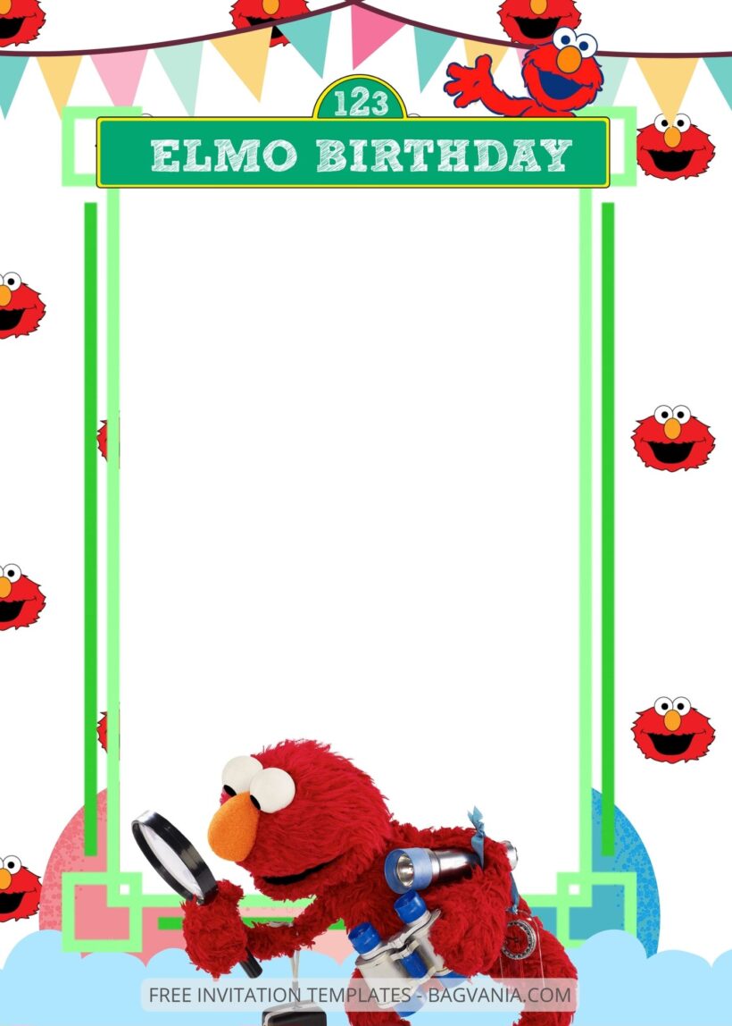 FREE EDITABLE - 8+ Elmo Canva Birthday Invitation Templates Seven