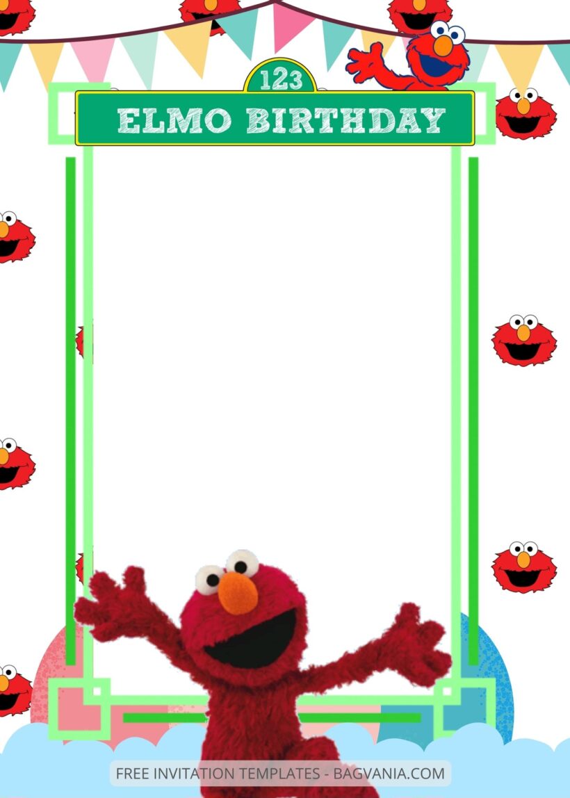 FREE EDITABLE - 8+ Elmo Canva Birthday Invitation Templates Three