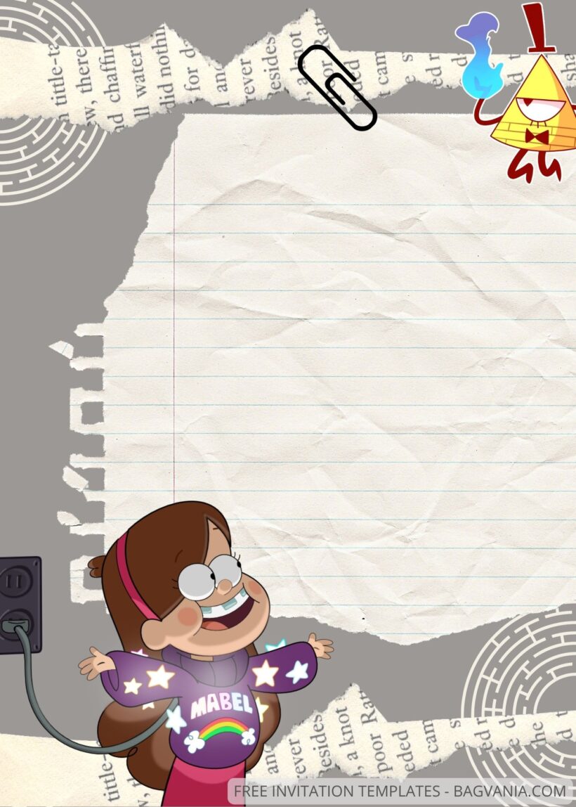 FREE EDITABLE - 8+ Gravity Falls Canva Birthday Invitation Templates Four