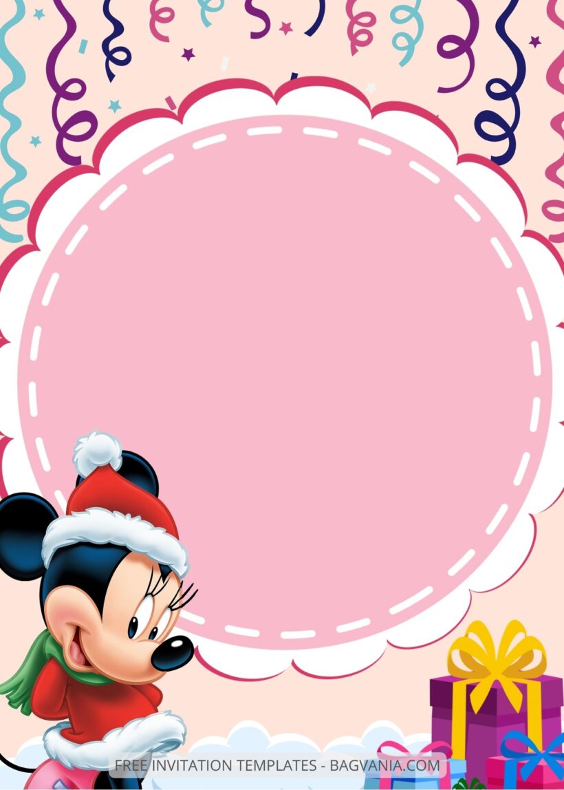 FREE EDITABLE - 8+ Minnie Mouse Canva Birthday Invitation Templates Five