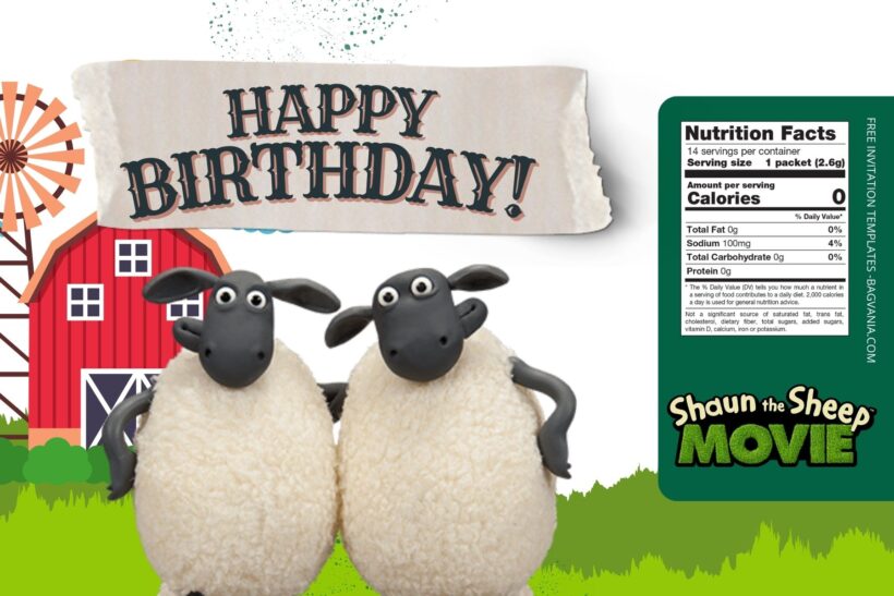 FREE EDITABLE - 8+ Shaun The Sheep Canva Birthday Invitation Templates One