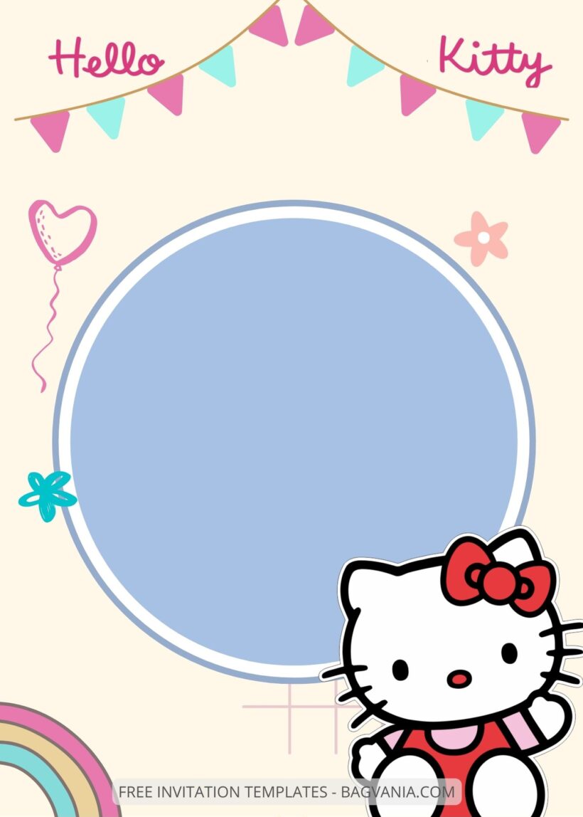 FREE EDITABLE - 9+ Hello Kitty Canva Birthday Invitation Templates Eight