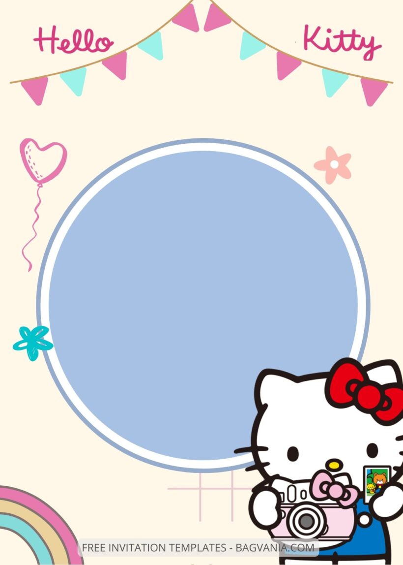 FREE EDITABLE - 9+ Hello Kitty Canva Birthday Invitation Templates Four
