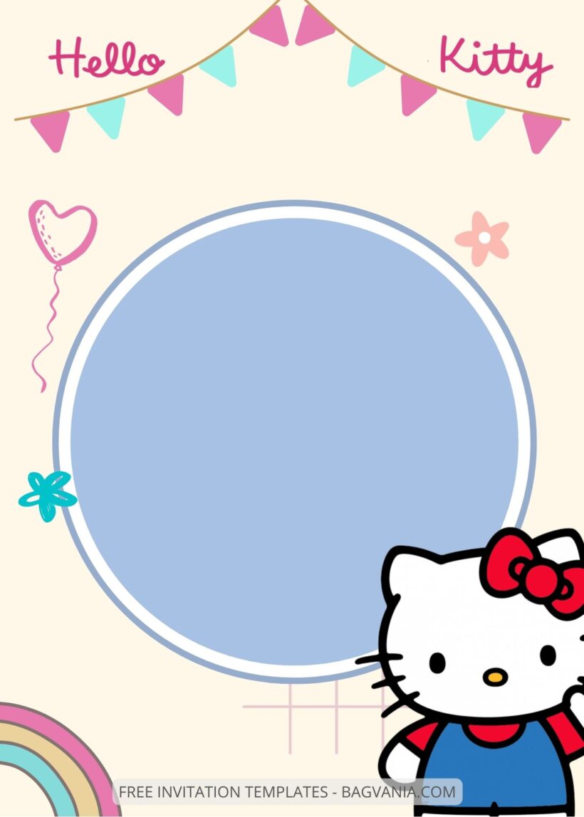 FREE EDITABLE - 9+ Hello Kitty Canva Birthday Invitation Templates Nine
