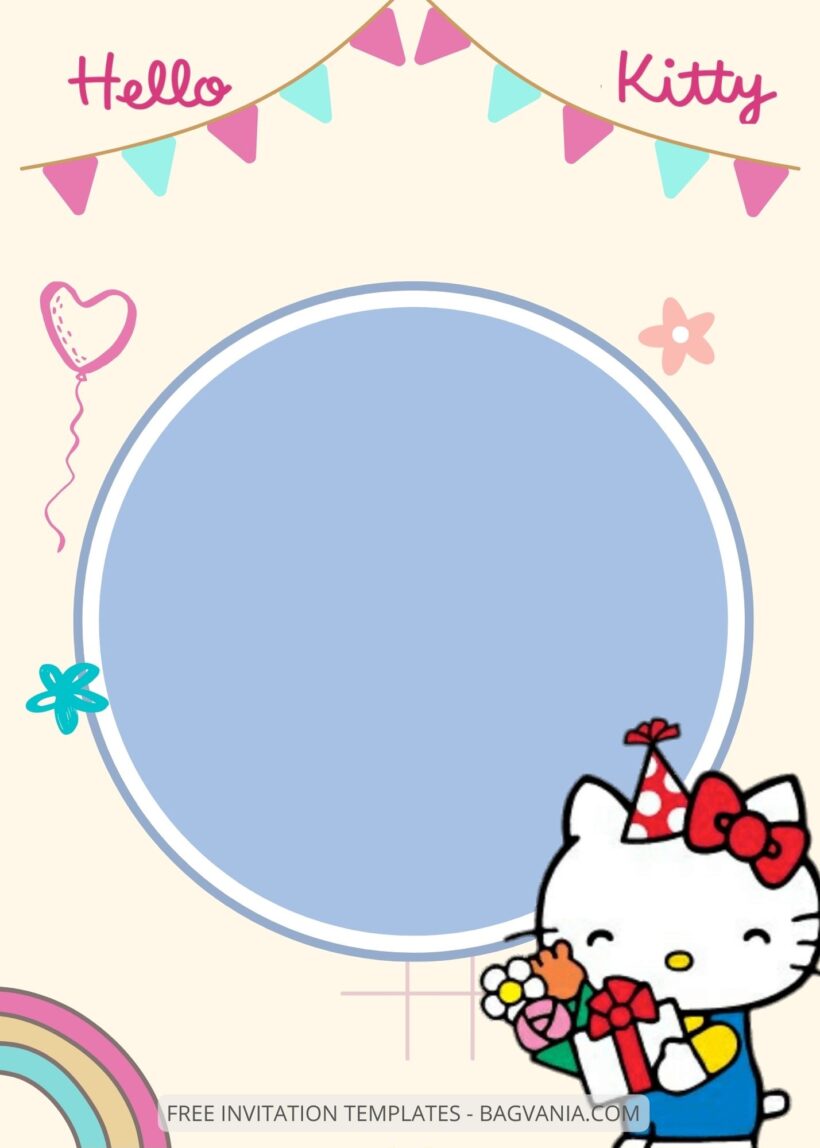 FREE EDITABLE - 9+ Hello Kitty Canva Birthday Invitation Templates Seven