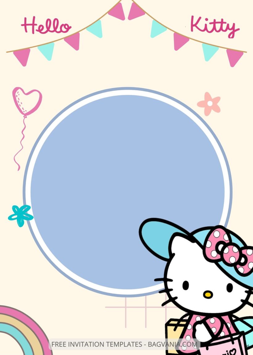 FREE EDITABLE - 9+ Hello Kitty Canva Birthday Invitation Templates Six