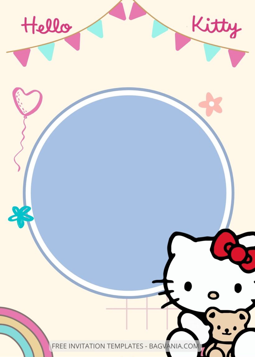 FREE EDITABLE - 9+ Hello Kitty Canva Birthday Invitation Templates Three