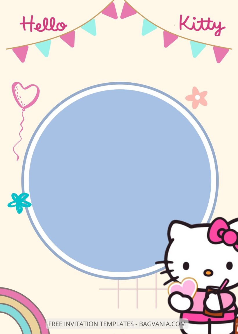 FREE EDITABLE - 9+ Hello Kitty Canva Birthday Invitation Templates Two