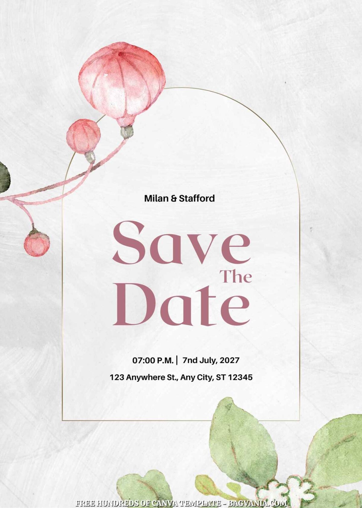 Free Bacopa Monnieri Wedding Invitations