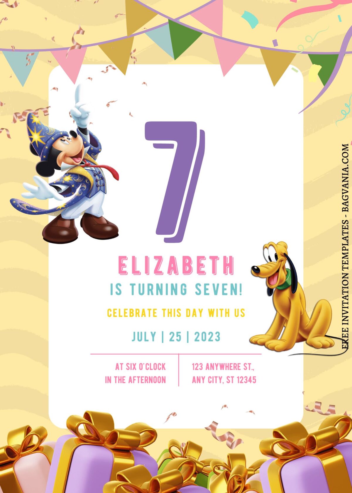 11+ Fun-tastic Mickey Clubhouse Canva Birthday Invitation Templates  with Goofy