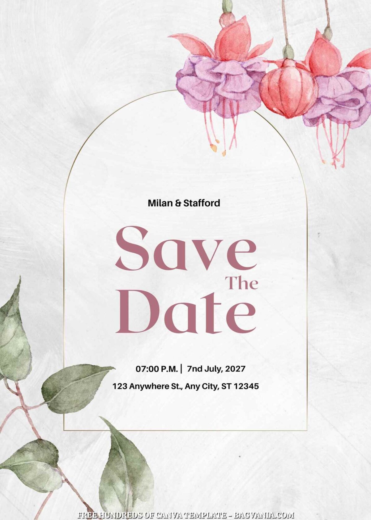 Free Bacopa Monnieri Wedding Invitations