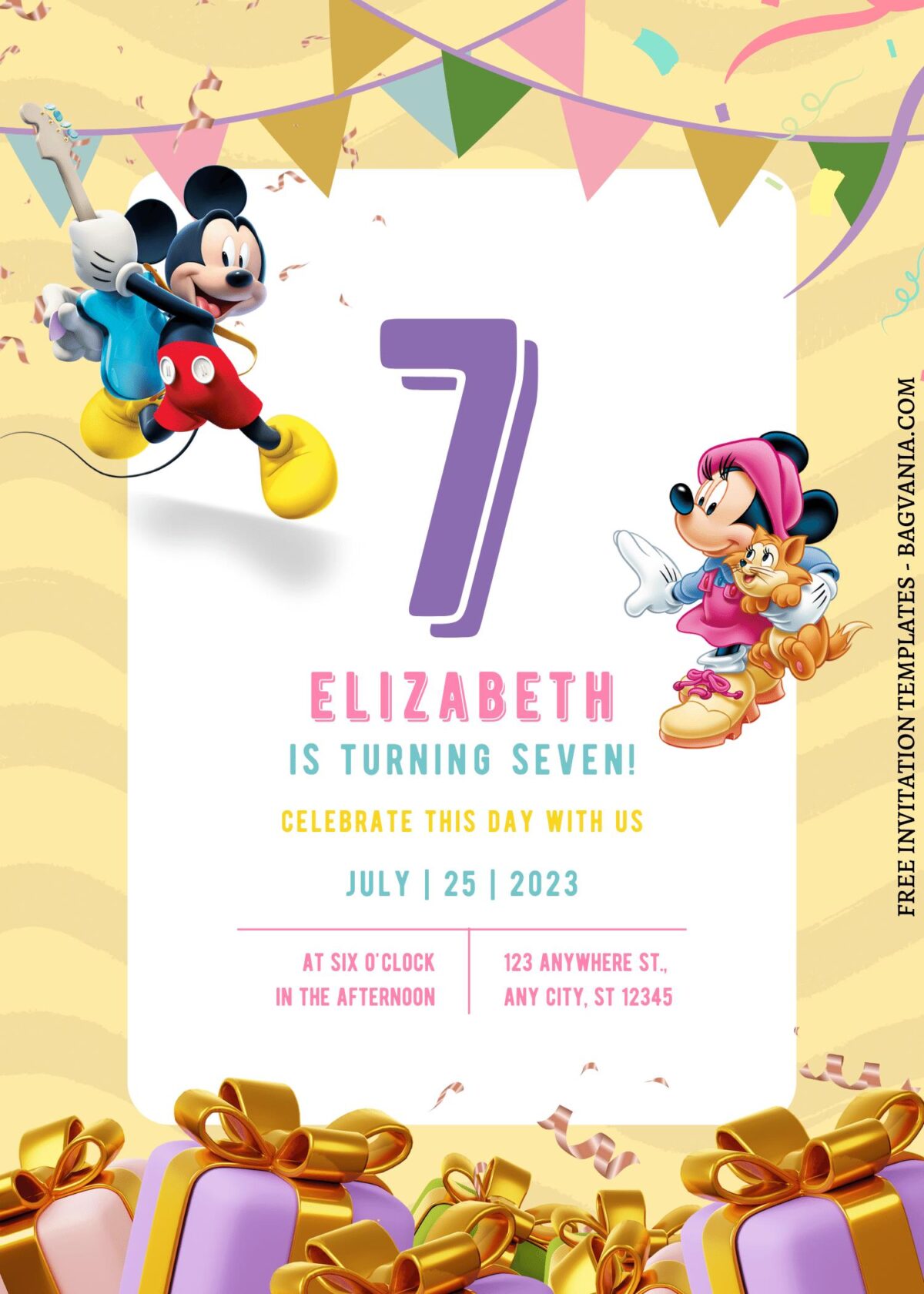 11+ Fun-tastic Mickey Clubhouse Canva Birthday Invitation Templates  with beautiful Minnie Moouse