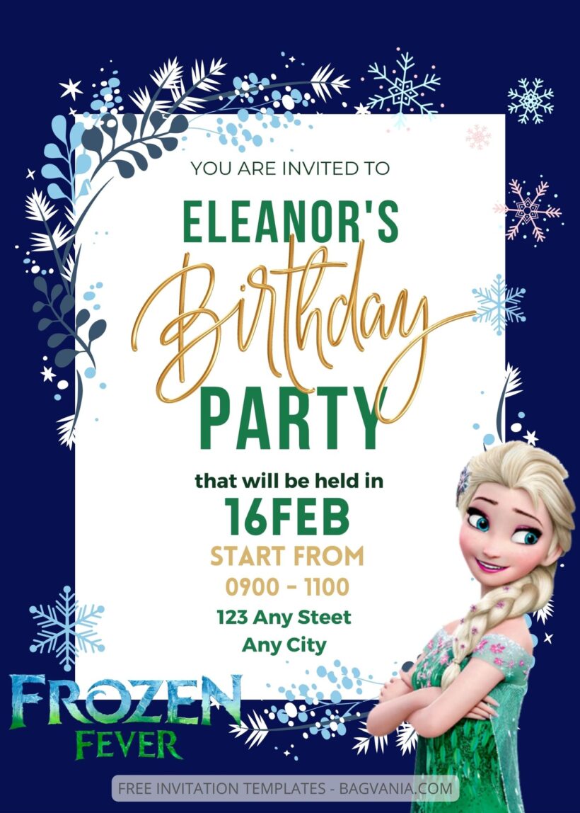 8+ Adventure With Frozen Canva Birthday Invitation Templates