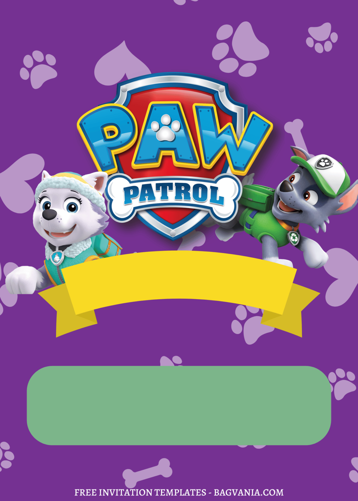 7+ Funny IT'S PAWTY PAW Patrol Canva Birthday Invitation Templates