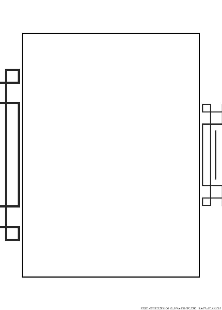 22+ Art Deco Rectangle Frame Canva Wedding Invitation Templates | FREE ...