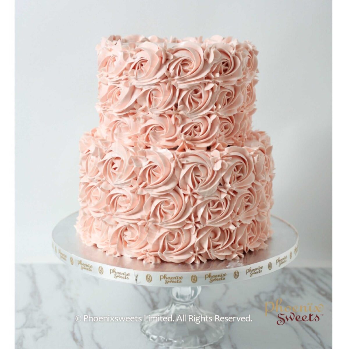 Butter Cream Floral wedding cake