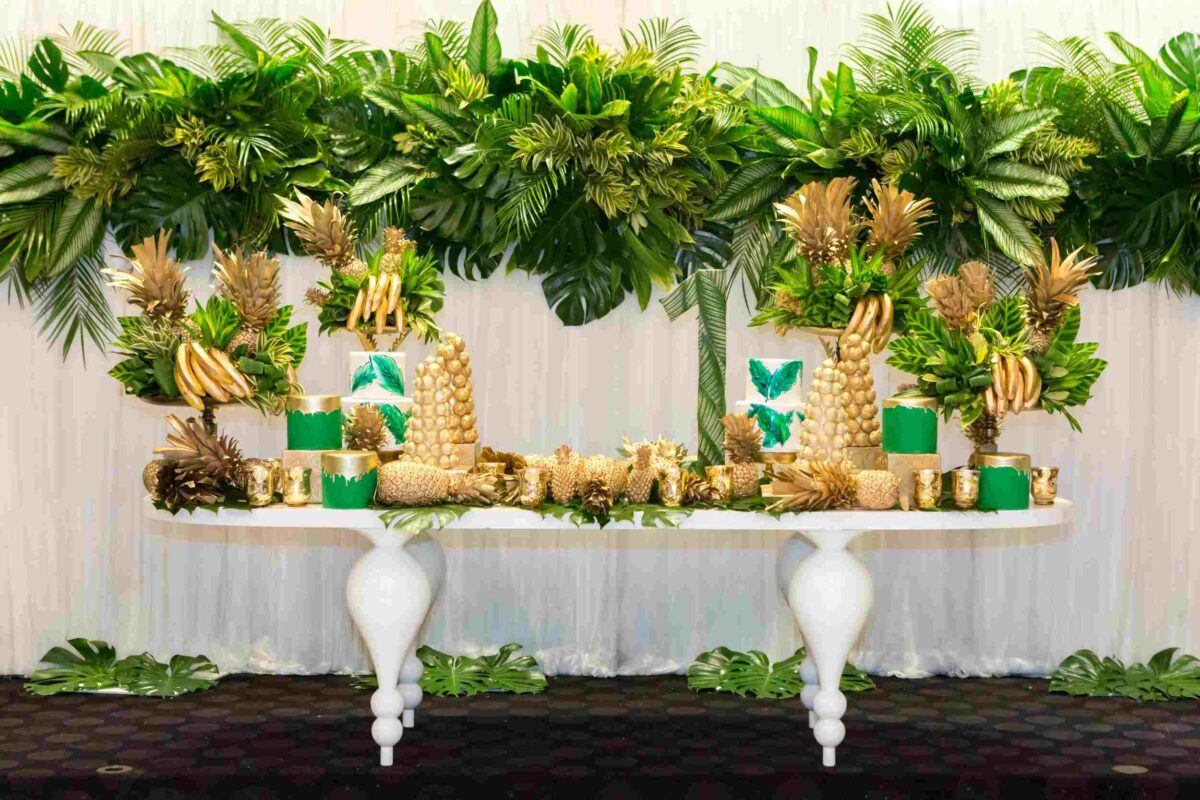 draped Greenery baby shower